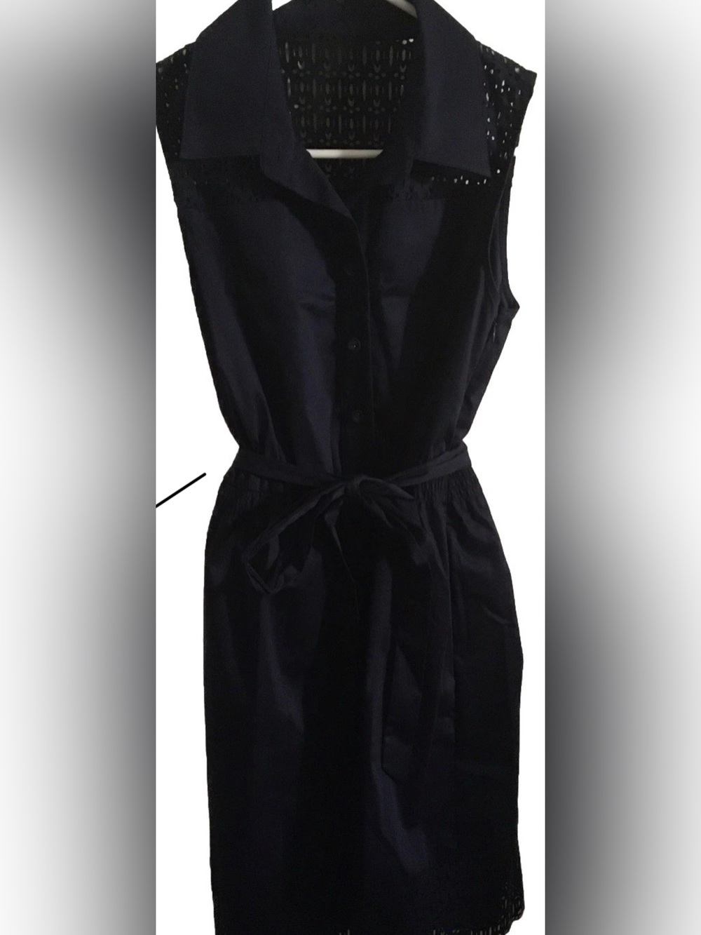 Laundry by Shelli Segal Los Angeles Sleeveless Classic Navy A Line Dress Sz 6P